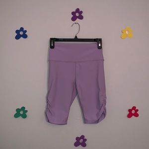 Betsey Johnson High Waisted Lilac Biker Shorts